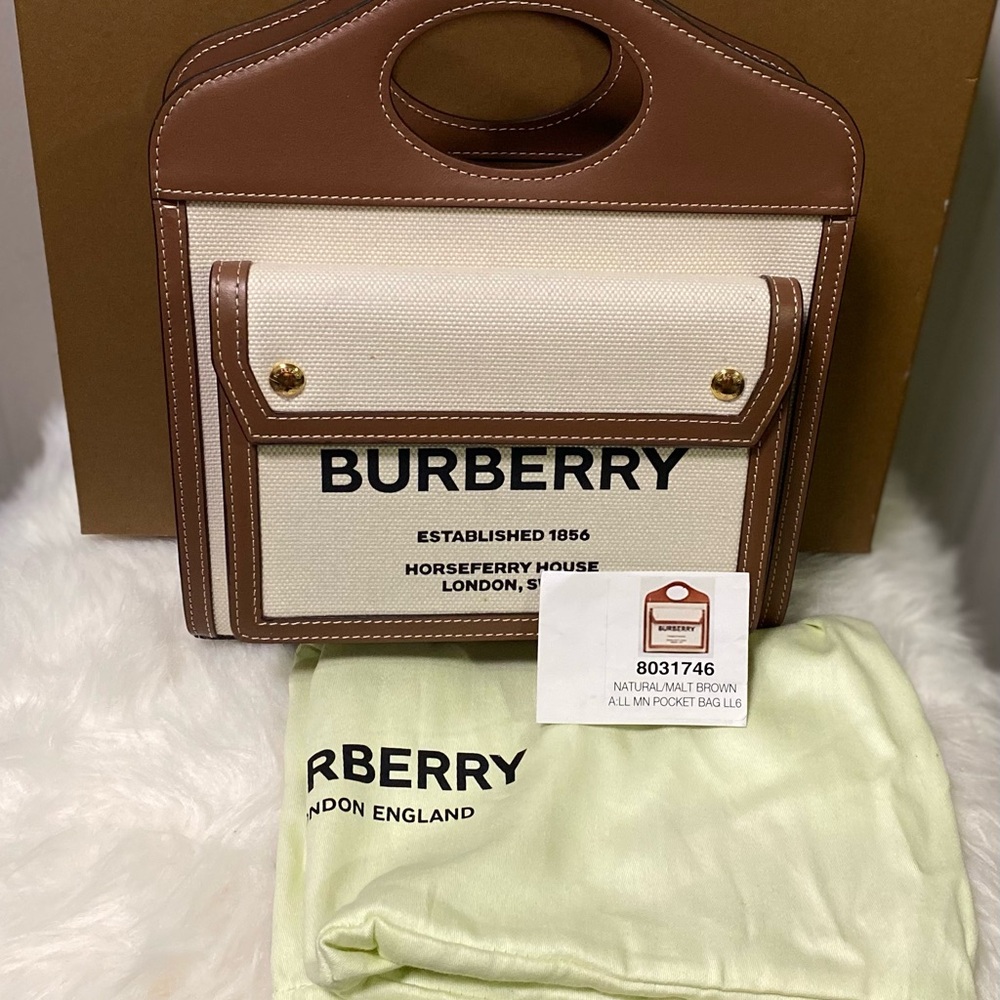 Burberry Natural Malt Brown Pocket Bag